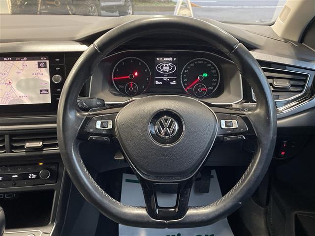 ポロ TSIハイライン メーカーナビ 社外AW ブラインドスポットモニター ステアリングスイッチ クルコンレーダー プッシュスタート ETC2.0 社外ドラレコ パーキングアシスト フォグランプ(6枚目)