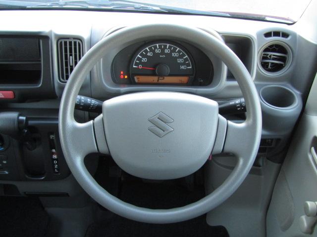 エブリイ PA フレンチバス仕様 両側スライド Hライトレベライザー オーバーヘッドシェルフ ラジオ フラットシート プライバシィガラス 運転席・助手席エアバッグ ABS ハイルーフ 15インチアルミ(4枚目)