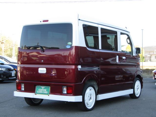 エブリイ PA フレンチバス仕様 両側スライド Hライトレベライザー オーバーヘッドシェルフ ラジオ フラットシート プライバシィガラス 運転席・助手席エアバッグ ABS ハイルーフ 15インチアルミ(18枚目)