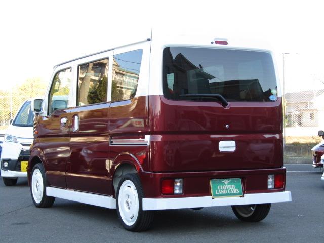 エブリイ PA フレンチバス仕様 両側スライド Hライトレベライザー オーバーヘッドシェルフ ラジオ フラットシート プライバシィガラス 運転席・助手席エアバッグ ABS ハイルーフ 15インチアルミ(20枚目)