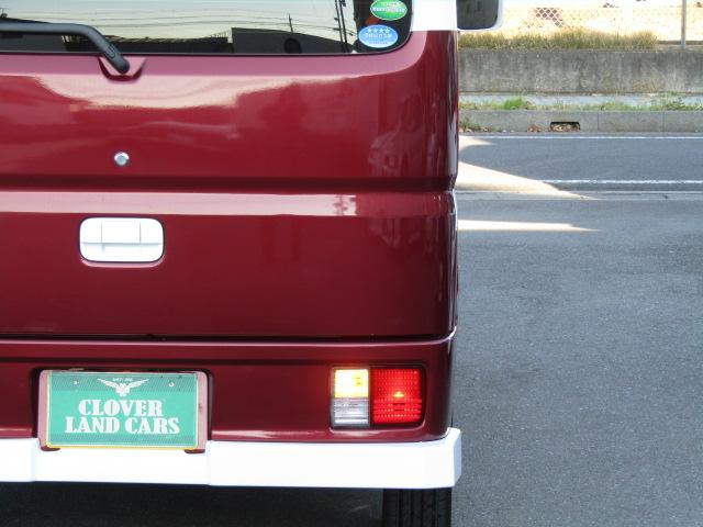 エブリイ PA フレンチバス仕様 両側スライド Hライトレベライザー オーバーヘッドシェルフ ラジオ フラットシート プライバシィガラス 運転席・助手席エアバッグ ABS ハイルーフ 15インチアルミ(47枚目)