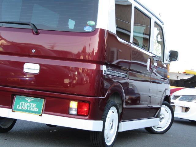 エブリイ PA フレンチバス仕様 両側スライド Hライトレベライザー オーバーヘッドシェルフ ラジオ フラットシート プライバシィガラス 運転席・助手席エアバッグ ABS ハイルーフ 15インチアルミ(63枚目)