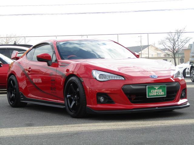 BRZ R MTモード STiエアロ ROWENリアスポ BLITZ車高調 HKSマフラー Rmajicタワーバー ADVAN18AW ナビ・TV DVD USB・BT BLITZタッチブレイン 1オーナー(22枚目)