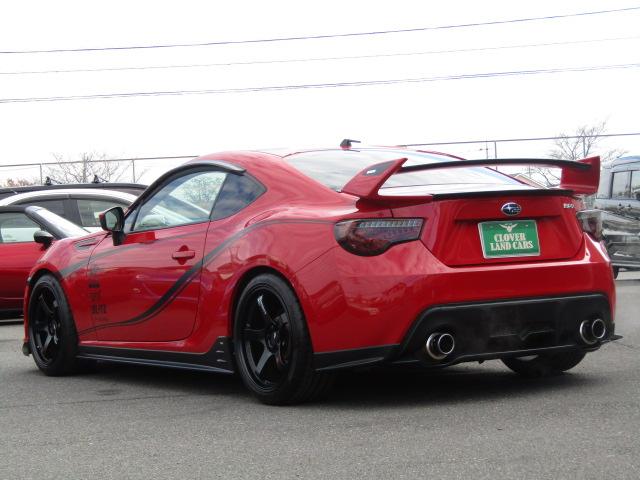 BRZ R MTモード STiエアロ ROWENリアスポ BLITZ車高調 HKSマフラー Rmajicタワーバー ADVAN18AW ナビ・TV DVD USB・BT BLITZタッチブレイン 1オーナー(24枚目)