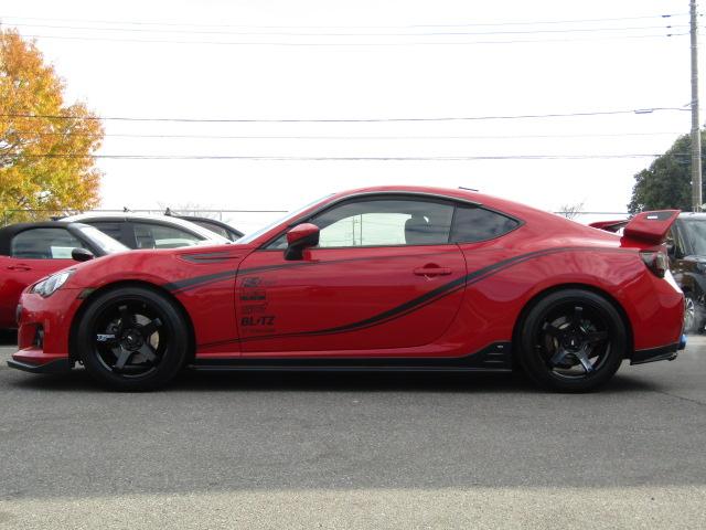 BRZ R MTモード STiエアロ ROWENリアスポ BLITZ車高調 HKSマフラー Rmajicタワーバー ADVAN18AW ナビ・TV DVD USB・BT BLITZタッチブレイン 1オーナー(26枚目)