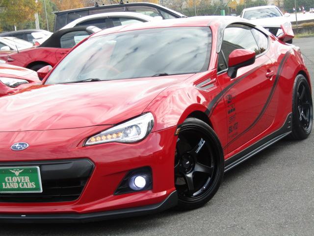 BRZ R MTモード STiエアロ ROWENリアスポ BLITZ車高調 HKSマフラー Rmajicタワーバー ADVAN18AW ナビ・TV DVD USB・BT BLITZタッチブレイン 1オーナー(31枚目)