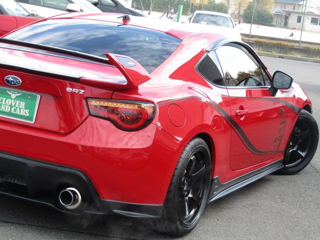 BRZ R MTモード STiエアロ ROWENリアスポ BLITZ車高調 HKSマフラー Rmajicタワーバー ADVAN18AW ナビ・TV DVD USB・BT BLITZタッチブレイン 1オーナー(32枚目)