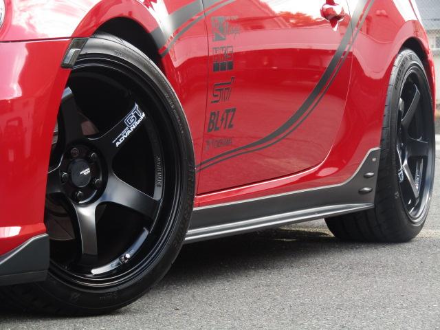 BRZ R MTモード STiエアロ ROWENリアスポ BLITZ車高調 HKSマフラー Rmajicタワーバー ADVAN18AW ナビ・TV DVD USB・BT BLITZタッチブレイン 1オーナー(36枚目)