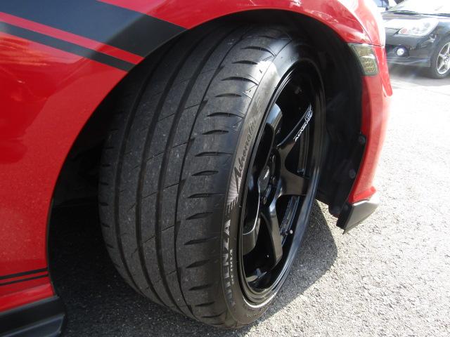 BRZ R MTモード STiエアロ ROWENリアスポ BLITZ車高調 HKSマフラー Rmajicタワーバー ADVAN18AW ナビ・TV DVD USB・BT BLITZタッチブレイン 1オーナー(39枚目)