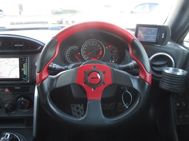 BRZ R MTモード STiエアロ ROWENリアスポ BLITZ車高調 HKSマフラー Rmajicタワーバー ADVAN18AW ナビ・TV DVD USB・BT BLITZタッチブレイン 1オーナー(54枚目)