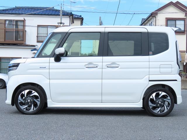 スペーシアカスタム カスタム HYBRID XS 4WD 全方位モニタ付Mナビ 全方位モニター付メモリーナビ スズキコネクト 両側電動スライドドア LEDヘッドランプ キーレスプッシュスタート アダプティブクルーズコントロール オーディオスイッチ 電動パーキングブレーキ(4枚目)