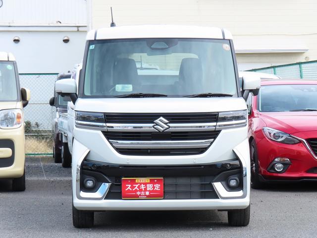 スペーシアカスタム カスタム HYBRID XS 4WD 全方位モニタ付Mナビ 全方位モニター付メモリーナビ スズキコネクト 両側電動スライドドア LEDヘッドランプ キーレスプッシュスタート アダプティブクルーズコントロール オーディオスイッチ 電動パーキングブレーキ(23枚目)