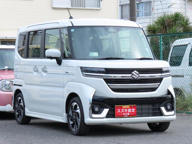 スペーシアカスタム カスタム HYBRID XS 4WD 全方位モニタ付Mナビ 全方位モニター付メモリーナビ スズキコネクト 両側電動スライドドア LEDヘッドランプ キーレスプッシュスタート アダプティブクルーズコントロール オーディオスイッチ 電動パーキングブレーキ(24枚目)