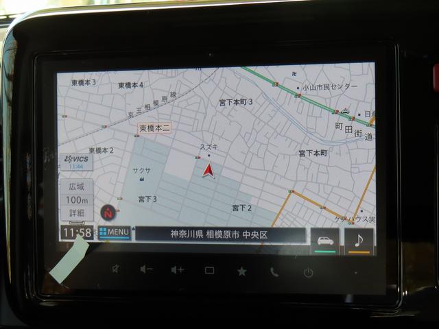 スペーシア ギア　ＨＹＢＲＩＤ　ＸＺターボ　全方位モニター付メモリーナビ　スズキコネクト　パドルシフト　両側電動スライドドア　ＬＥＤヘッドランプ　キーレスプッシュスタート　ルーフレール　アダプティブクルーズコントロール　Ｓオーディオスイッチ　電動パーキングブレーキ（8枚目）