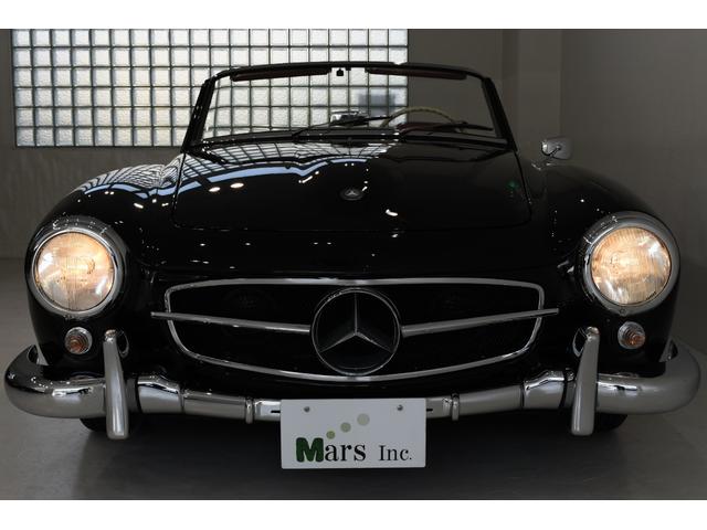 １９０ＳＬ　１９６０年モデル　レストア車　４速マニュアル　ボルドーレッドシート　前後バンパー再メッキ済　シートリペア　ドア内張リペア　タイヤ交換済　Ｒ６年３月日本査定協会査定実施　修復歴無し　１９８７年新規登録(3枚目)