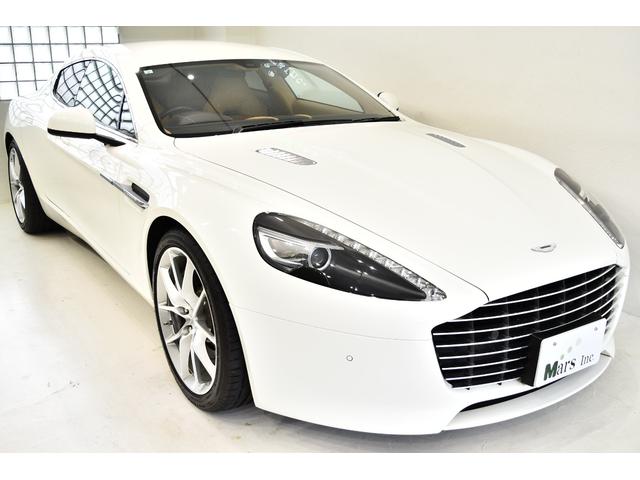 ラピード  ラピードS タッチトロニック3 正規D車 後期最終型 キャメルレザー シートヒーター アルカンタラRライナー 社外ナビ TV Bカメラ 20インチAW 取説 記録簿 クリスタル鍵 右H(4枚目)