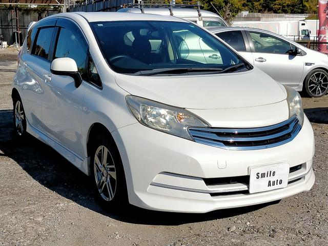 ノート ライダー オーテック 全国保証 地デジナビ Bluetooth バックカメラ ETC オートエアコン 純正アルミホイール フルフラットシート USB LEDヘッドライトバルブ(4枚目)