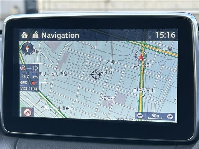 デミオ １５Ｓツーリング　４ＷＤ　純正ナビＦＭ／ＡＭ／Ｂｌｕｅｔｏｏｔｈ　スマートシティブレーキサポート　ＢＳＭシステム　車線逸脱防止装置　横滑り防止装置　バックカメラ　ＡＵＴＯライト　スペアキー　スマートキー　冬タイヤ積載（20枚目）