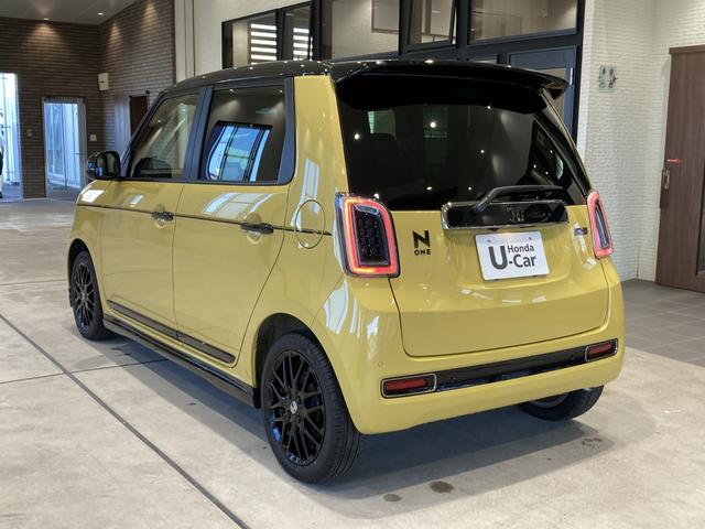 Ｎ－ＯＮＥ ＲＳ　６ＭＴ　デカール　無限エアロ・フロアマット　８インチ純正ナビ　ＥＴＣ　運転席助手席シートヒーター　電子制御パーキングブレーキ　フルＬＥＤヘッドライト　３６０°ＵＶ・ＩＲカット　ＲＳエクステリア　展示車（5枚目）