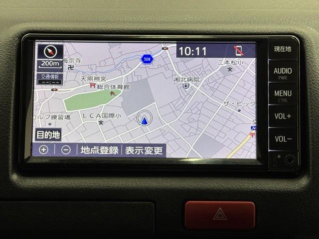 ハイエースバン WEL クルマイスシヨウB メモリーナビ バックカメラ ワンセグ 衝突被害軽減ブレーキ ABS ドライブレコーダー キーレス イモビライザー パワーウィンドウ 片側電動スライドドア 横滑り防止装置 ハロゲンライト 記録簿(9枚目)