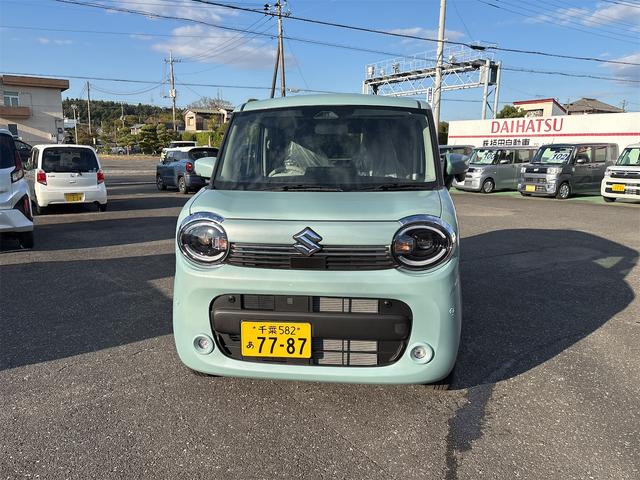 ワゴンＲスマイル ハイブリッドＸ　届出済未使用車　ＣＶＴ　両側電動スライドドア　ＬＥＤヘッドライト　電動格納ミラー　電動パーキングブレーキ＆ブレーキホールド　シートヒーター　ＵＳＢ電源ソケット（ＴｙｐｅＡ／Ｃ）（2枚目）