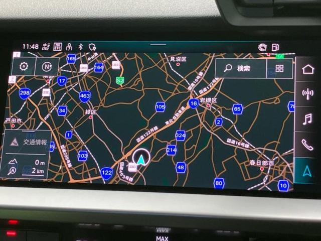 Ａ３ ３０ＴＦＳＩアドバンスド　新品タイヤ／保証書／純正　ＳＤナビ／衝突安全装置／ヘッドランプ　ＬＥＤ／ＥＢＤ付ＡＢＳ／横滑り防止装置／アイドリングストップ／フルセグＴＶ／エアバッグ　運転席／エアバッグ　助手席　衝突被害軽減システム（10枚目）