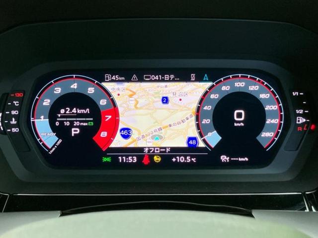 Ａ３ ３０ＴＦＳＩアドバンスド　新品タイヤ／保証書／純正　ＳＤナビ／衝突安全装置／ヘッドランプ　ＬＥＤ／ＥＢＤ付ＡＢＳ／横滑り防止装置／アイドリングストップ／フルセグＴＶ／エアバッグ　運転席／エアバッグ　助手席　衝突被害軽減システム（14枚目）