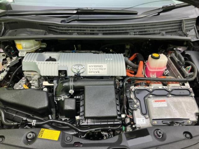 プリウス S 新品タイヤ/保証書/社外 SDナビ/ヘッドランプ HID/ETC/EBD付ABS/横滑り防止装置/アイドリングストップ/バックモニター/フルセグTV/エアバッグ 運転席/エアバッグ 助手席(47枚目)