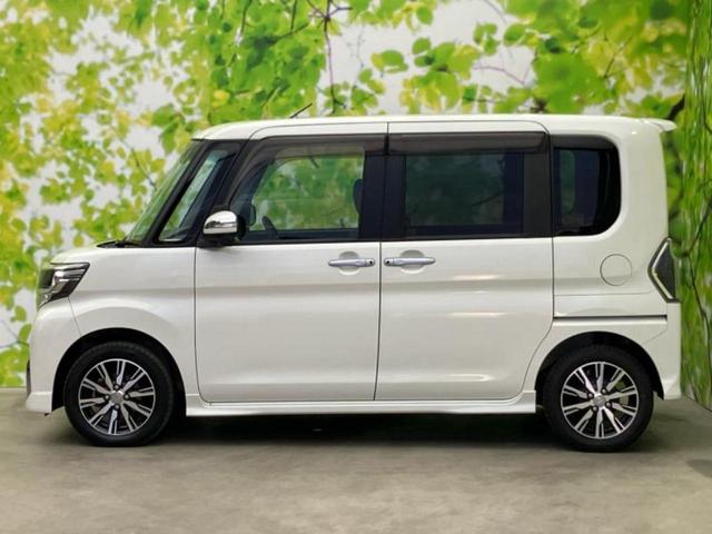 タント カスタムXトップエディションSA2 新品タイヤ/保証書/純正 SDナビ/衝突安全装置/電動スライドドア/シート ハーフレザー/ヘッドランプ LED/EBD付ABS/横滑り防止装置/アイドリングストップ/バックモニター/フルセグTV(2枚目)