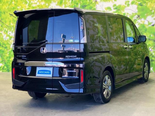 ステップワゴンスパーダ スパーダハイブリッドＧ・ＥＸホンダセンシング　保証書／社外　９インチ　ＳＤナビ／フリップダウンモニター／衝突安全装置／両側電動スライドドア／シートヒーター　前席／車線逸脱防止支援システム／シート　ハーフレザー／ドライブレコーダー　社外　ドラレコ（3枚目）