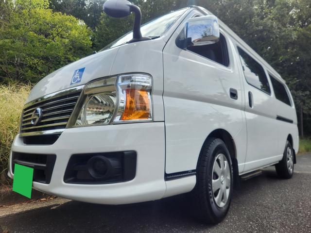 キャラバン  チェアキャブM仕様 ロングボディ 10人乗り 車いす2名+8名 車椅子固定装置2基 車いす移動車 ストレッチャー 車椅子2台 福祉車両 リフタータイプ8ナンバー 介護タクシー 減免非課税(6枚目)