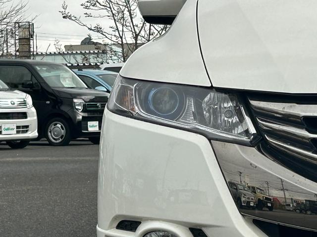 オデッセイ アブソルート　純正ＨＤＤナビ　ＣＤ　ＤＶＤ　ＢＴ　ワンセグ　ＵＳＢ　ＡＵＸ　バックカメラ　クルーズコントロール　オートライト　フォグランプ　ハーフレザー　純正１８インチアルミホイール　パドルシフト　ＥＴＣ（27枚目）