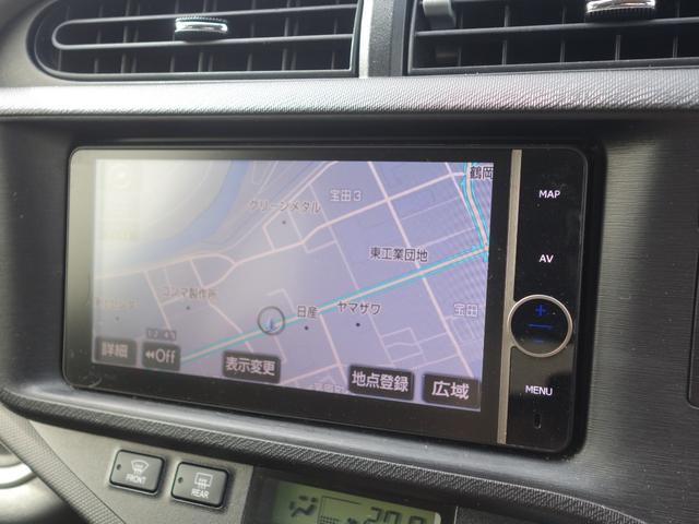 アクア G 純正ナビ CD DVD BT ワンセグ USB AM/FM バックカメラ オートライト シートヒーター 15インチアルミホイール ステアリングスイッチ 電動格納ウィンカーミラー スマートキー ETC(5枚目)