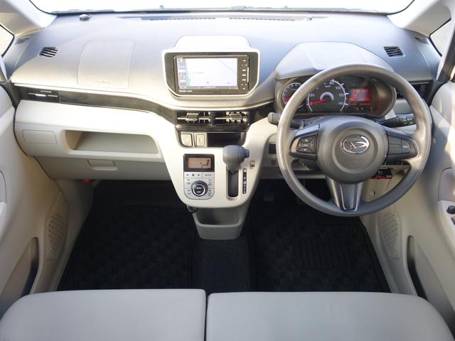 ムーヴ Ｘ　ワンオーナー　ＳＤナビ　ＣＤ　ＤＶＤ　ＢＴ　フルセグ　ＵＳＢ　バックカメラ　オートライト　シートヒーター　純正１４インチアルミ　ドラレコ　ステアリングスイッチ　電動格納ミラー　スマートキー×２　ＥＴＣ（2枚目）