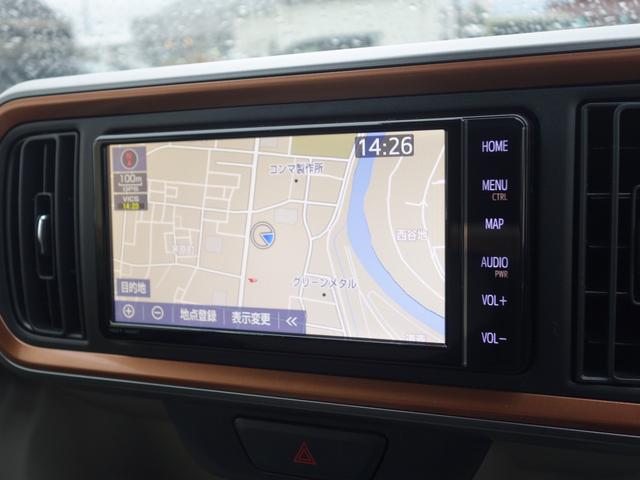 パッソ モーダ チャーム 衝突軽減 純正SDナビ CD DVD BT フルセグ MSV 全周囲カメラ ハーフレザー シートヒーター LEDオートライト コーナーセンサー ステアリングスイッチ フォグランプ スマートキー ETC(5枚目)