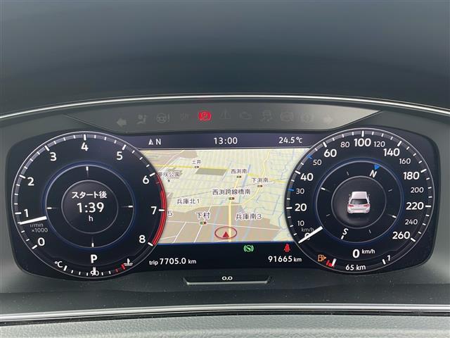 ゴルフ ＴＳＩハイライン　純正ナビ／Ｂｌｕｅｔｏｏｔｈ／ＣＤ／ＤＶＤ／ＵＳＢフルセグＴＶ／バックモニター／追従機能付きクルーズコントロール／レーンキープアシスト／衝突軽減システム／ブレーキホールド／ブラインドスポットモニター（4枚目）