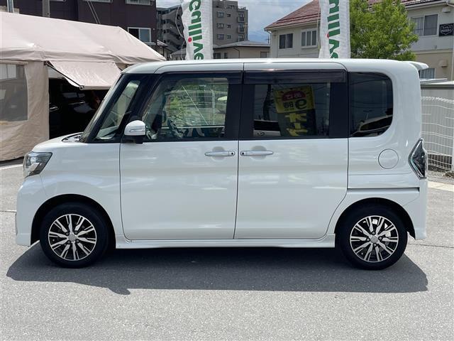 タント カスタムＸ　トップエディションＳＡＩＩ　ワンオーナー　４ＷＤ　社外ナビ　Ｂｌｕｅｔｏｏｔｈ／ＣＤ／ＤＶＤ／ＴＶ　バックカメラ　ＥＴＣ　ドライブレコーダー前後　純正フロアマット　片側パワースライドドア　ハーフレザーシート（3枚目）