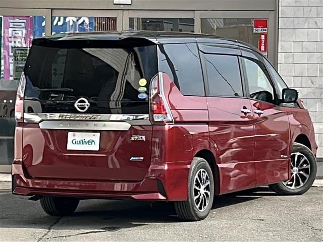 セレナ ハイウェイスター　ワンオーナー　全方位カメラ　純正ナビＭＭ５１６Ｄ０－Ｌ　純正フリップダウンモニター　両側電動ドア　ＥＴＣ　クルーズコントロール　バックカメラ　ナビステアリングスイッチ　オートライト　純正ＡＷ冬タイヤ有（35枚目）