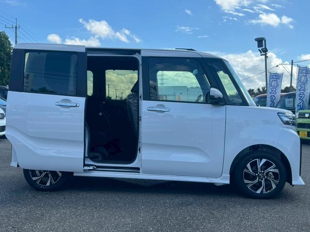 タント カスタムＸ　届出済未使用車　衝突軽減ブレーキ　障害物センサー　両側パワースライドドア　アイドリングストップ　スマートキー　プッシュスタート　ＬＥＤヘッドライト　横滑り防止　シートヒーター　スペアキー（7枚目）