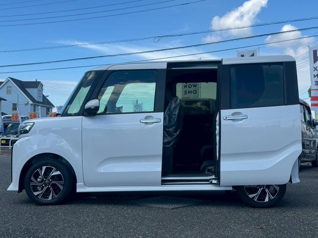 タント カスタムＸ　届出済未使用車　衝突軽減ブレーキ　障害物センサー　両側パワースライドドア　アイドリングストップ　スマートキー　プッシュスタート　ＬＥＤヘッドライト　横滑り防止　シートヒーター　スペアキー（8枚目）