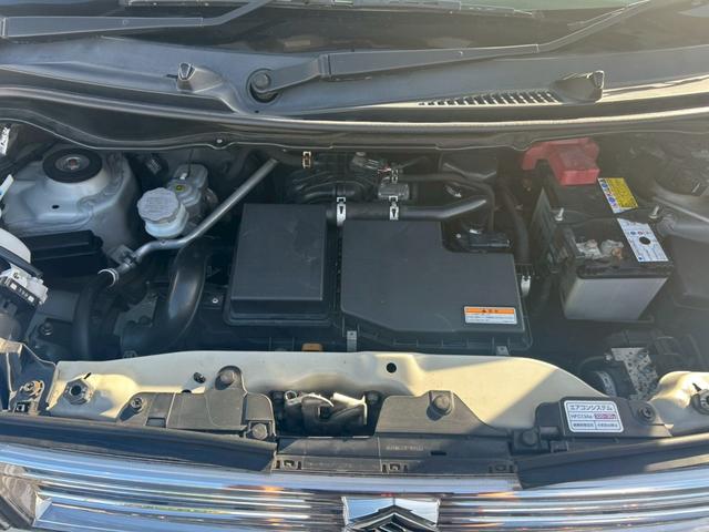 ワゴンＲスティングレー Ｘ　修復歴なし　ナビ　スマートキー　プッシュスタート　アイドリングストップ　ＨＩＤヘッドライト　オートエアコン　ドアバイザー　プライバシーガラス　ウインカーミラー　ベンチシート　整備保証付（13枚目）