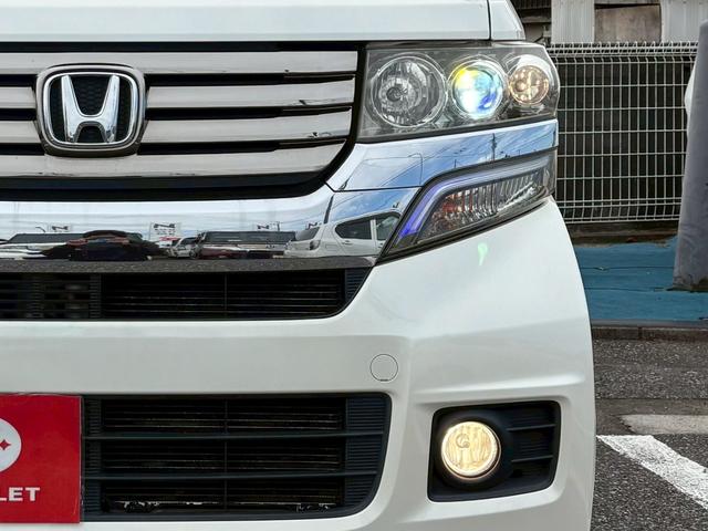 N-BOXカスタム G・Lパッケージ 修復歴なし 1オーナー 純正ナビ バックカメラ 両側パワースライドドア スマートキー プッシュスタート HIDヘッドライト オートエアコン ドアバイザー プライバシーガラス 整備保証付(39枚目)