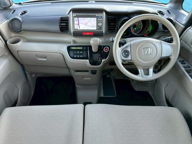 Ｎ－ＢＯＸ Ｇ・Ｌパッケージ　修復歴なし　純正ナビ　バックカメラ　両側スライド片側パワースライドドア　アイドリングストップ　スマートキー　プッシュスタート　電動格納ミラー　ドアバイザー　ベンチシート　プライバシーガラス　整備保証付（5枚目）