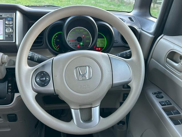 Ｎ－ＢＯＸ Ｇ・Ｌパッケージ　修復歴なし　純正ナビ　バックカメラ　両側スライド片側パワースライドドア　アイドリングストップ　スマートキー　プッシュスタート　電動格納ミラー　ドアバイザー　ベンチシート　プライバシーガラス　整備保証付（30枚目）