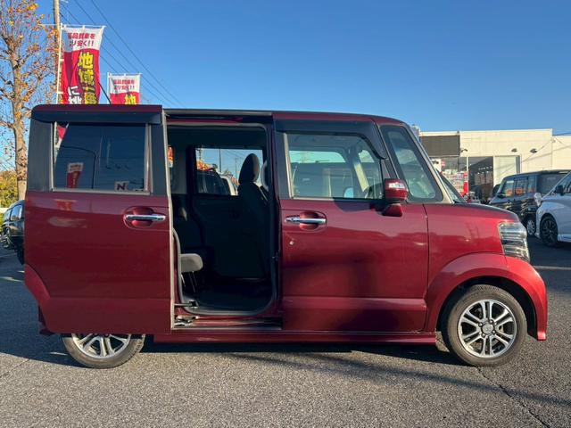 N-BOXカスタム G・Lパッケージ 修復歴なし 後期 純正ナビ 衝突軽減ブレーキ バックカメラ 両側パワースライドドア スマートキー プッシュスタート アイドリングストップ ETC HIDヘッドライト オートエアコン 整備保証付(8枚目)