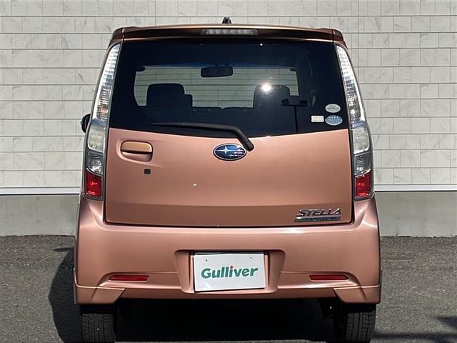 ステラ カスタムR メモリナビ TV ETC スペアキー 電格ミラー 純正フロアマット 純正ドアバイザー 社外14インチAWプッシュスタート スマートキー HIDヘッドライト フォグランプ 盗難防止システム AAC(40枚目)