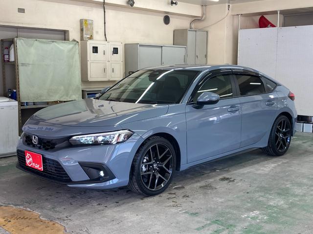 シビック ＥＸ　６速ＭＴ　クリアランスソナー　レーンアシスト　オートクルーズコントロール　衝突被害軽減システム　バックカメラ　ナビ　ＴＶ　アルミホイール　オートライト　ＬＥＤヘッドランプ　シートヒーター　スマートキー（2枚目）