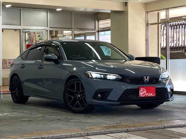 シビック ＥＸ　６速ＭＴ　クリアランスソナー　レーンアシスト　オートクルーズコントロール　衝突被害軽減システム　バックカメラ　ナビ　ＴＶ　アルミホイール　オートライト　ＬＥＤヘッドランプ　シートヒーター　スマートキー（7枚目）