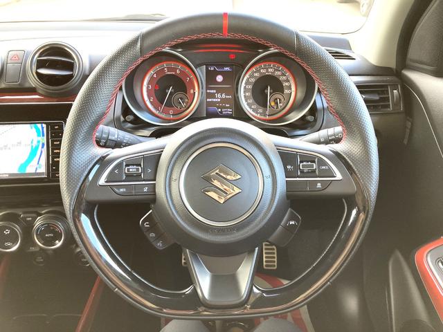 スイフトスポーツ ベースグレード　全周囲カメラ　ナビ　ＴＶ　クリアランスソナー　オートクルーズコントロール　レーンアシスト　衝突被害軽減システム　アルミホイール　オートライト　ＬＥＤヘッドランプ　スマートキー　電動格納ミラー（3枚目）
