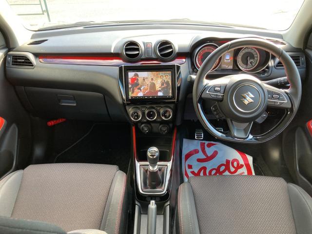 スイフトスポーツ ベースグレード 6速MT 純正8インチナビ フルセグTV 全方位モニター 前後ドライブレコーダー ETC デュアルセンサーブレーキサポート レーダークルーズコントロール 禁煙車 整備記録簿 1年保証(28枚目)